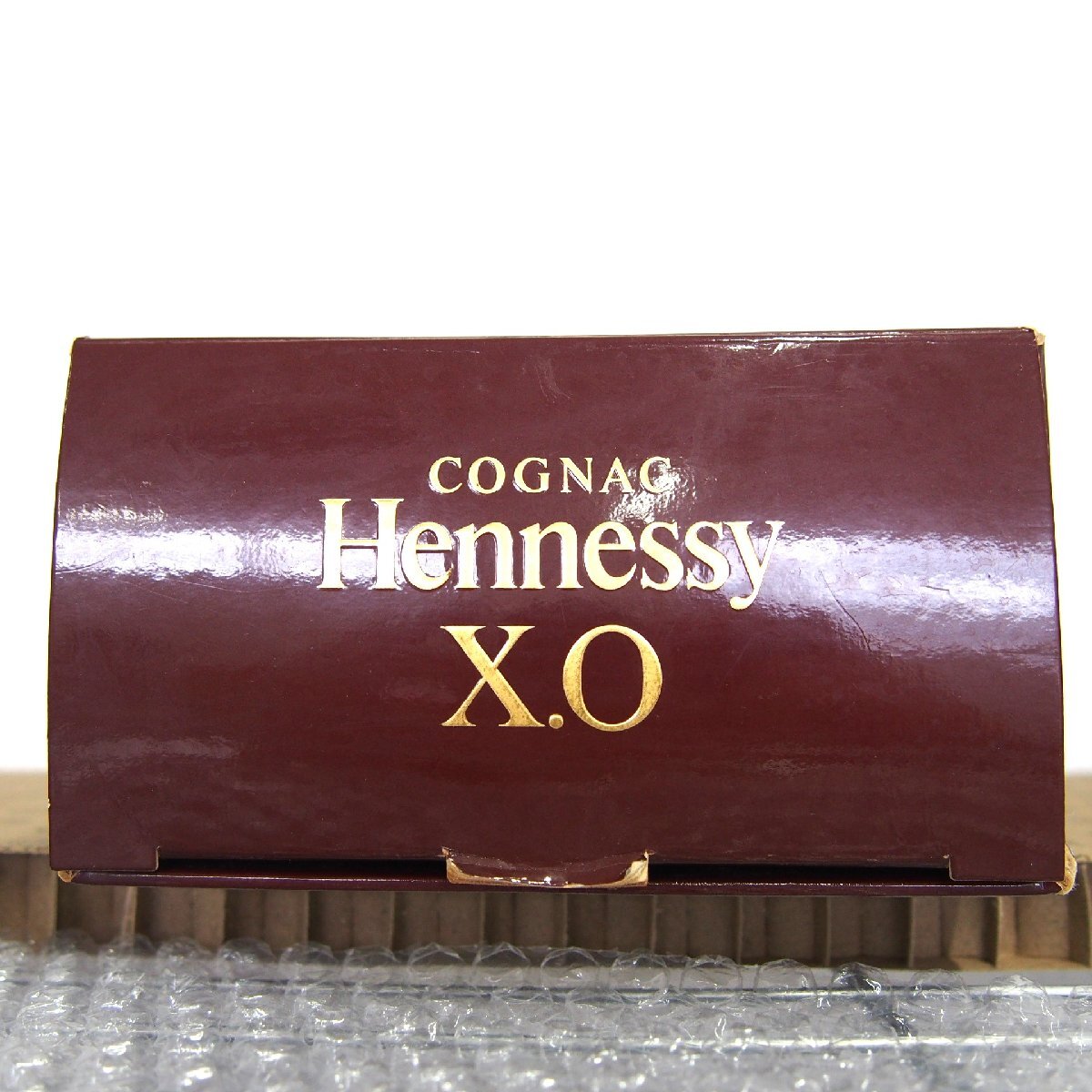 [9356-010]  ヘネシー XO 金キャップ クリアボトル 【中古・未開栓】 コニャック・ブランデー COGNAC Hennessy 700ml 本体・外箱の画像9