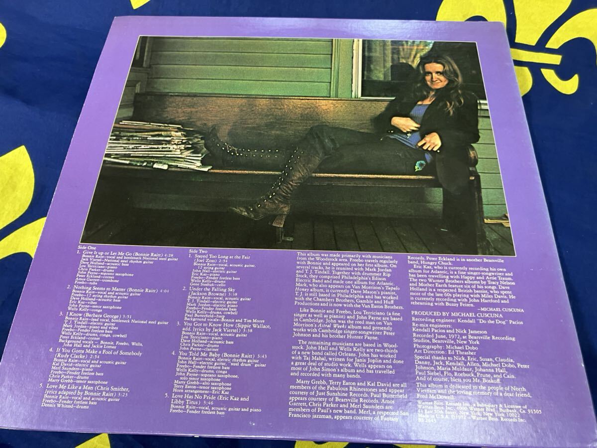 Bonnie Raitt★中古LP/US盤「ボニー・レイット～Give It Up」 の画像2