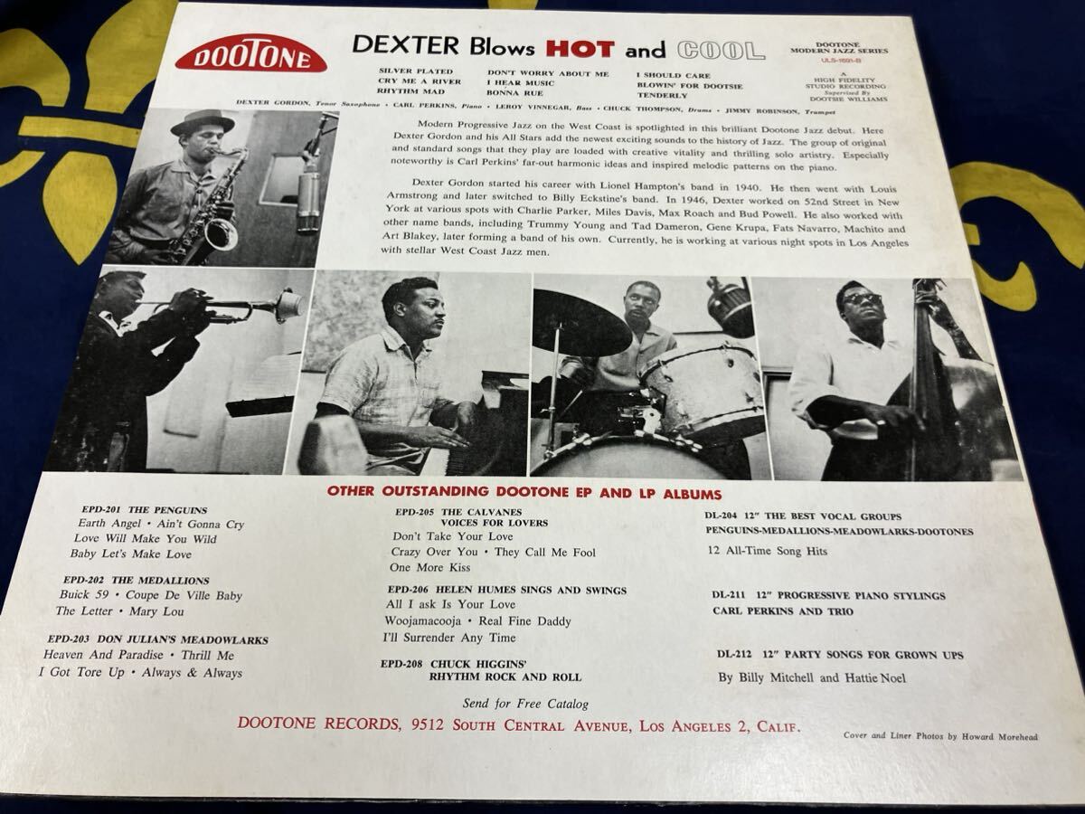 Dexter Gordon★中古LP国内盤「デクスター・ゴードン～デクスター・ブロウズ・ホット・アンド・クール」の画像2