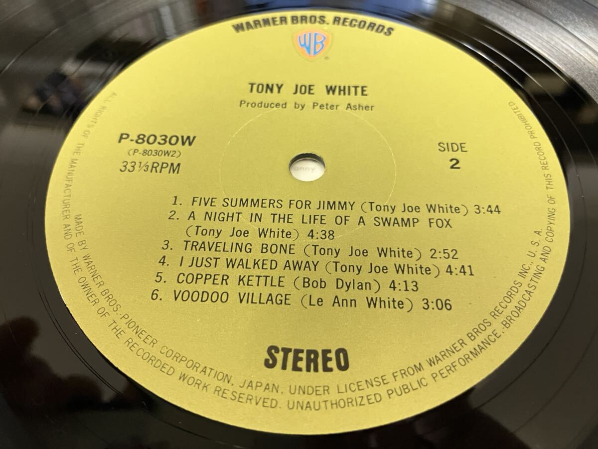 Tony Joe White* б/у LP внутренний . цвет этикетка запись [ Tony * Joe * белый ]