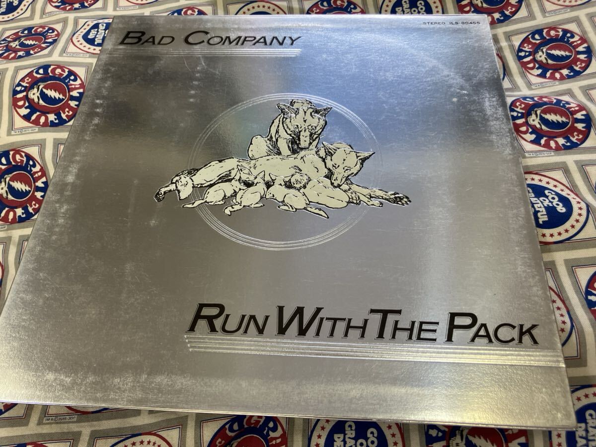 Bad Company★中古LP国内プロモ白レーベル盤「バッド・カンパニー～ラン・ウイズ・ザ・パック」 _画像1