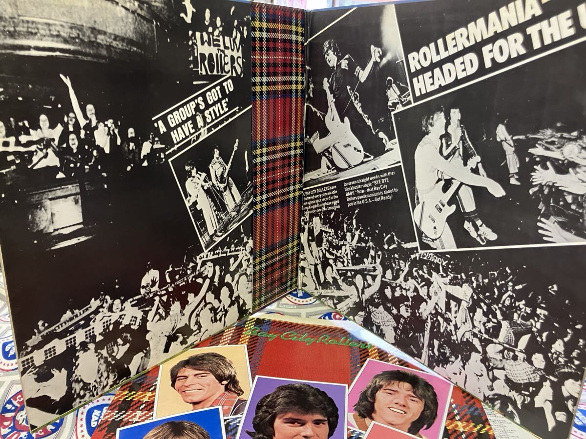 Bay City Rollers★中古2LP国内プロモ盤帯付「ベイ・シティ・ローラーズ～青春の記念碑」ポスター付 _画像3