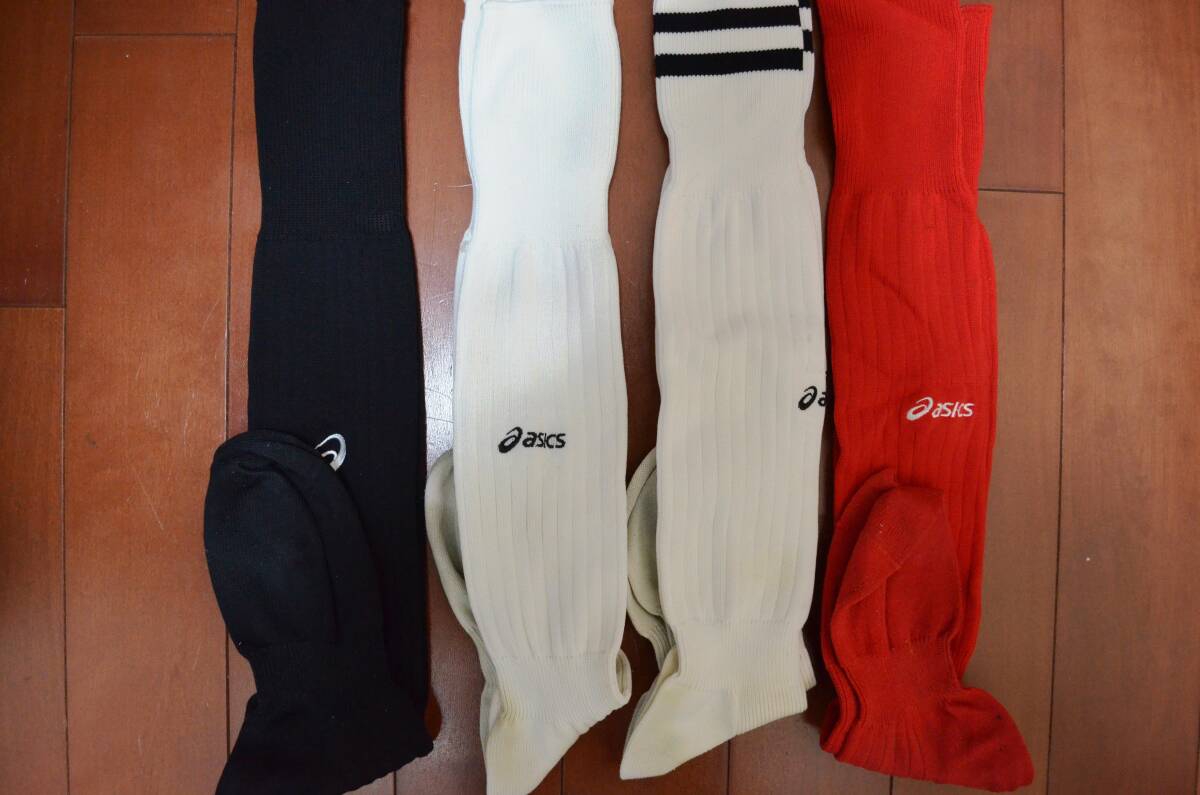 *US68*.. packet plus correspondence used soccer futsal socks stockings asics Asics 25-29 4 point set high school part ... goods 