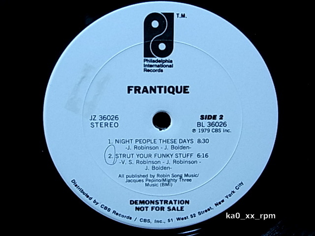 ★☆Frantique「Frantique」プロモ, ♪Strut Your Funky Stuff☆★5点以上で送料無料!!!の画像3