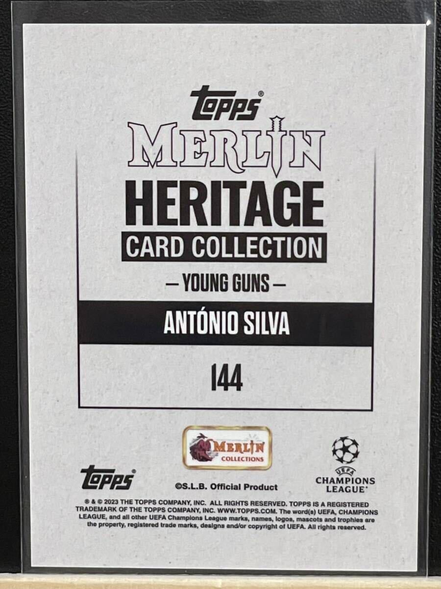 ★XAVI SIMONS & ANTONIO SILVA★/49 /99★大人気&将来有望★YOUNG GUNS★2023 Topps Merlin Heritage ★PSG Leipzig, Benfica★_画像5