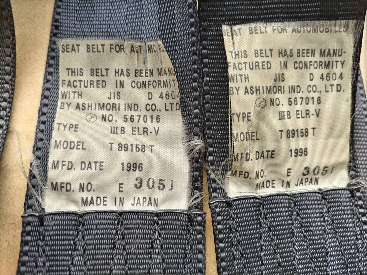  Eunos Roadster NA8 original seat belt Heisei era 8 year secondhand goods 