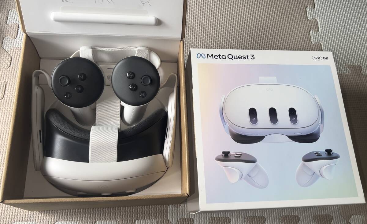 美品】Meta Quest 3 128GB VRヘッドセット 付属品完備 メタ 美品】Meta Quest 3 128GB VRヘッドセット 付属品完備 メタ