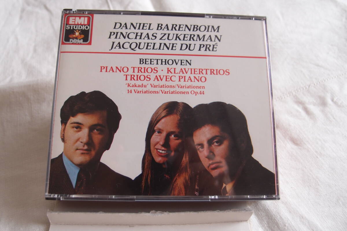 初期盤　ベートーヴェン　ピアノ三重曲集 3CD ジャクリーヌ・デュ・プレ バレンボイム_画像1