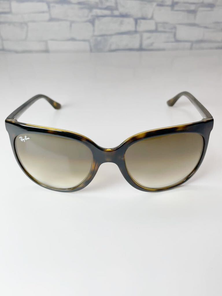 RayBan RB4126 CATS1000 710/5 レイバン キャッツ ウェリントン型 ライトハバナ サングラス 良品