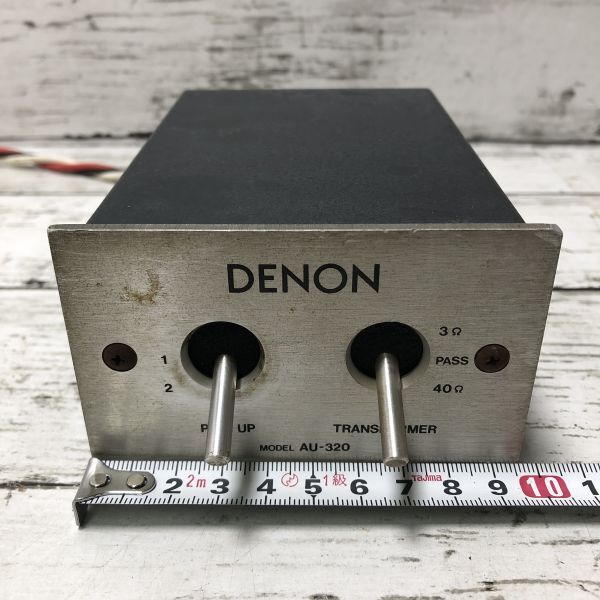 6b13 DENON MC昇圧トランス AU-320 デノン デンオン レコード ターンテーブル 音楽 機材 再生機器 オーディオ 1000~の画像2