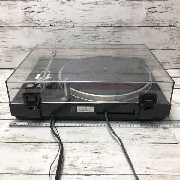 12b16 SONY ターンテーブル PS-X55S ソニー ステレオ レコードプレーヤー 再生機器 オーディオ 機材 音楽 1000~_画像5