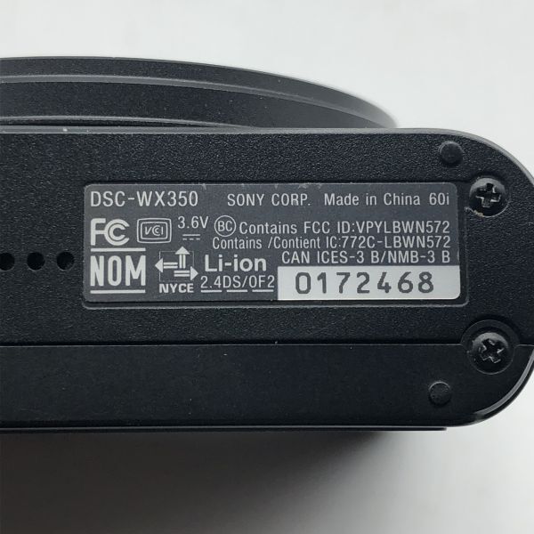 6w67 SONY Cyber-Shot DSC-WX350 動作確認済 ソニー サイバーショット コンパクトデジタルカメラ デジカメ コンデジ カメラ 写真 1000~_画像5