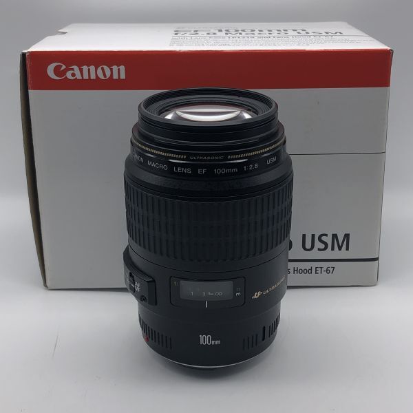 6w7 美品 Canon EF 100mm F2.8 MACRO USM ULTRASONIC 箱付 キャノン ウルトラソニック マクロレンズ カメラ レンズ AF 1000~