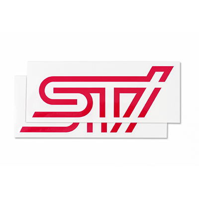 スバル [STI ステッカーA (チェリーレッド)] 純正新品の画像1