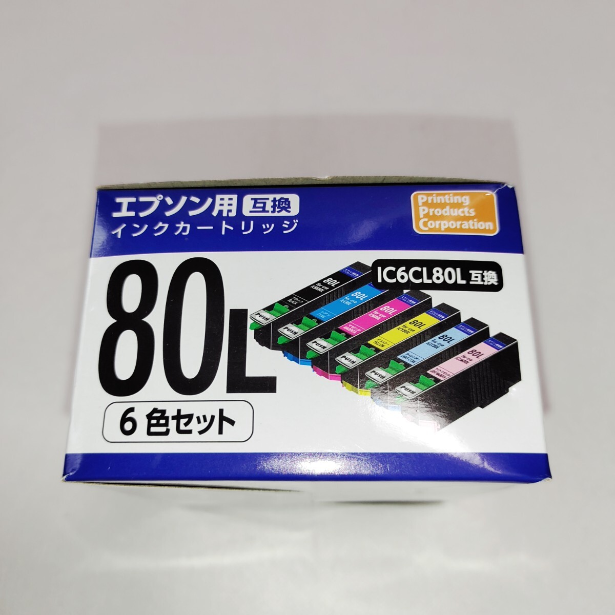 【ジャンク品】未使用保管品　エプソン IC6CL80L用互換インクカートリッジ　PPC株式会社製_画像4