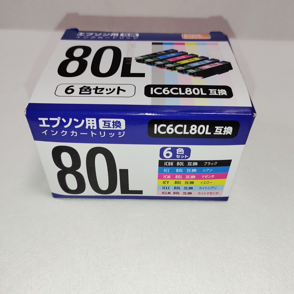 【ジャンク品】未使用保管品　エプソン IC6CL80L用互換インクカートリッジ　PPC株式会社製_画像1