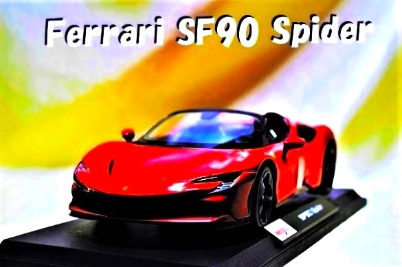 新品マイスト1/18【Maisto】■Ferrari SF90 Spider■ミニカー/BMW/ポルシェ/ランボルギーニ/メルセデスベンツ/アウディ/オートアート/京商/の画像1