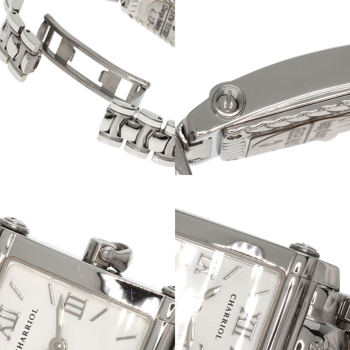 PHILIPPE CHARRIOL Philip * Charriol Ref.9012911 cologne bs wristwatch stainless steel SS lady's used 