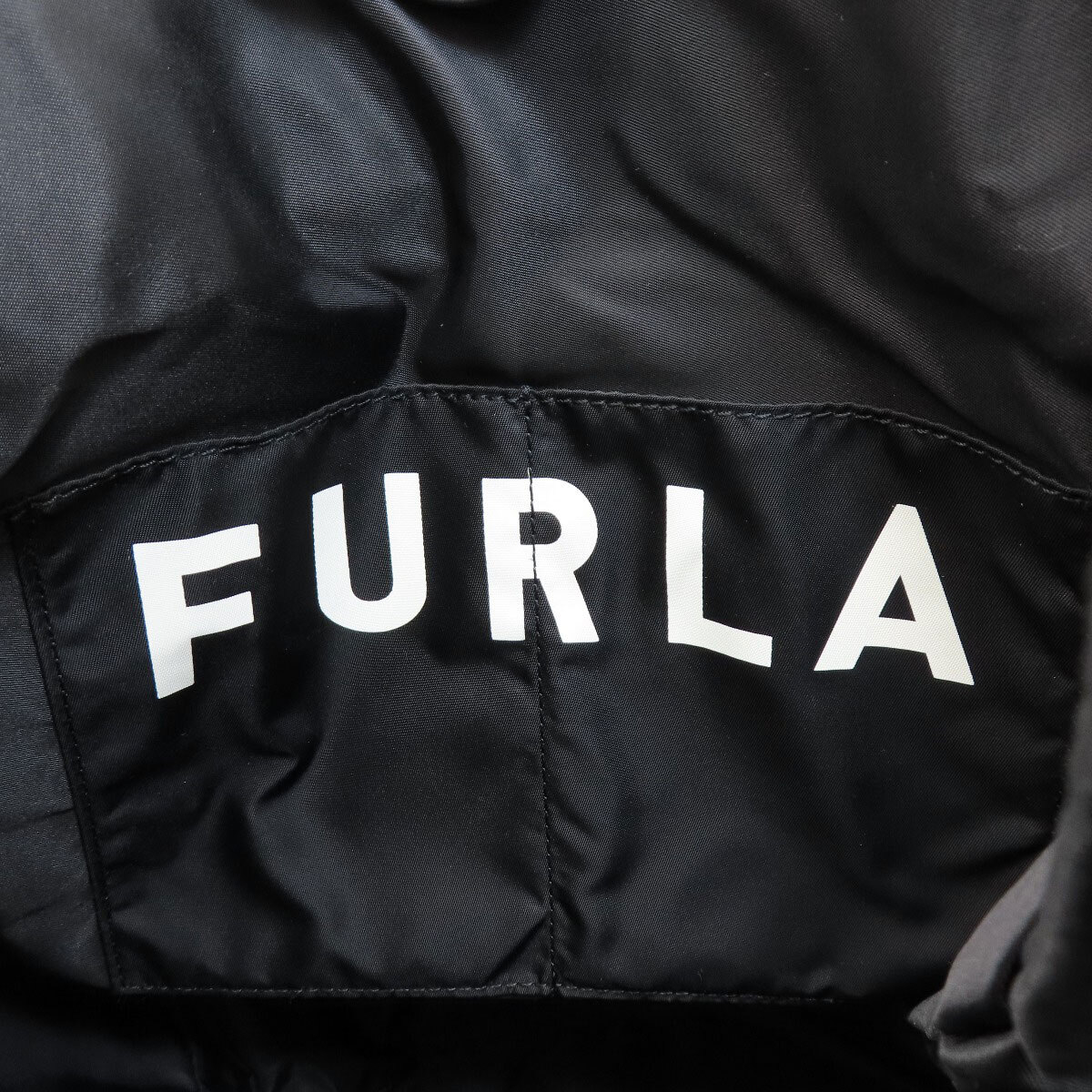 Furla フルラ ロゴ トートバッグ ナイロン素材 レディース 中古_画像6