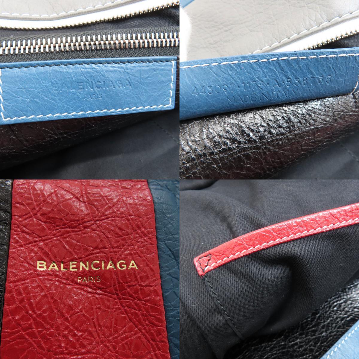 BALENCIAGA バレンシアガ 443097 バザール ショッパーM トートバッグ レザー レディース 中古_画像6