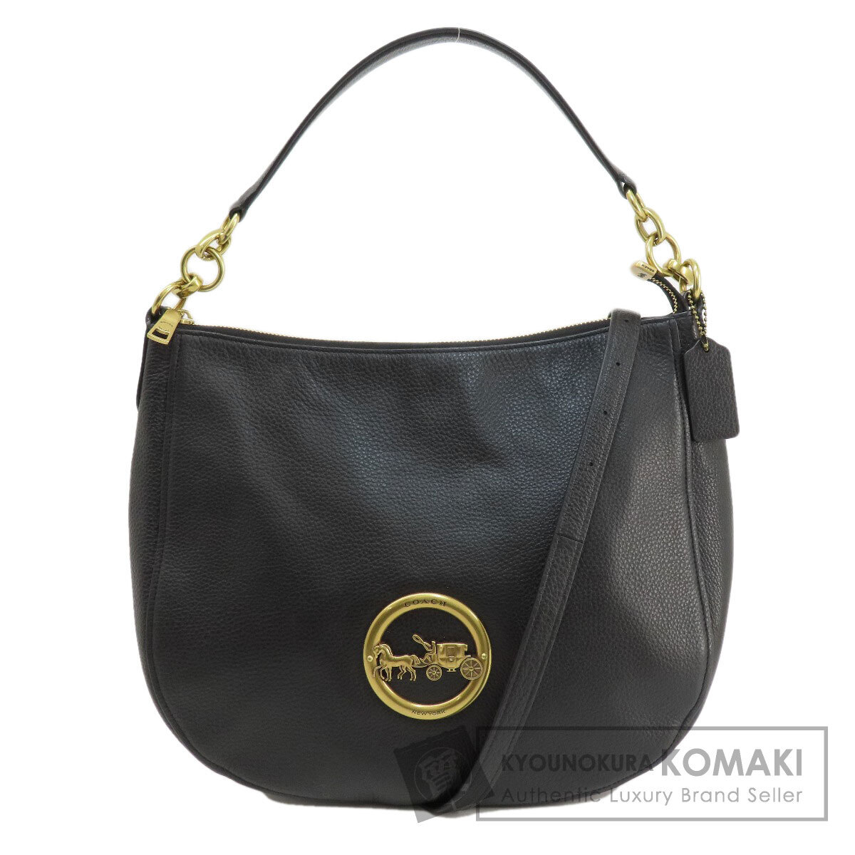 COACH コーチ F31400 2WAY ショルダーバッグ レザー レディース 中古_画像1