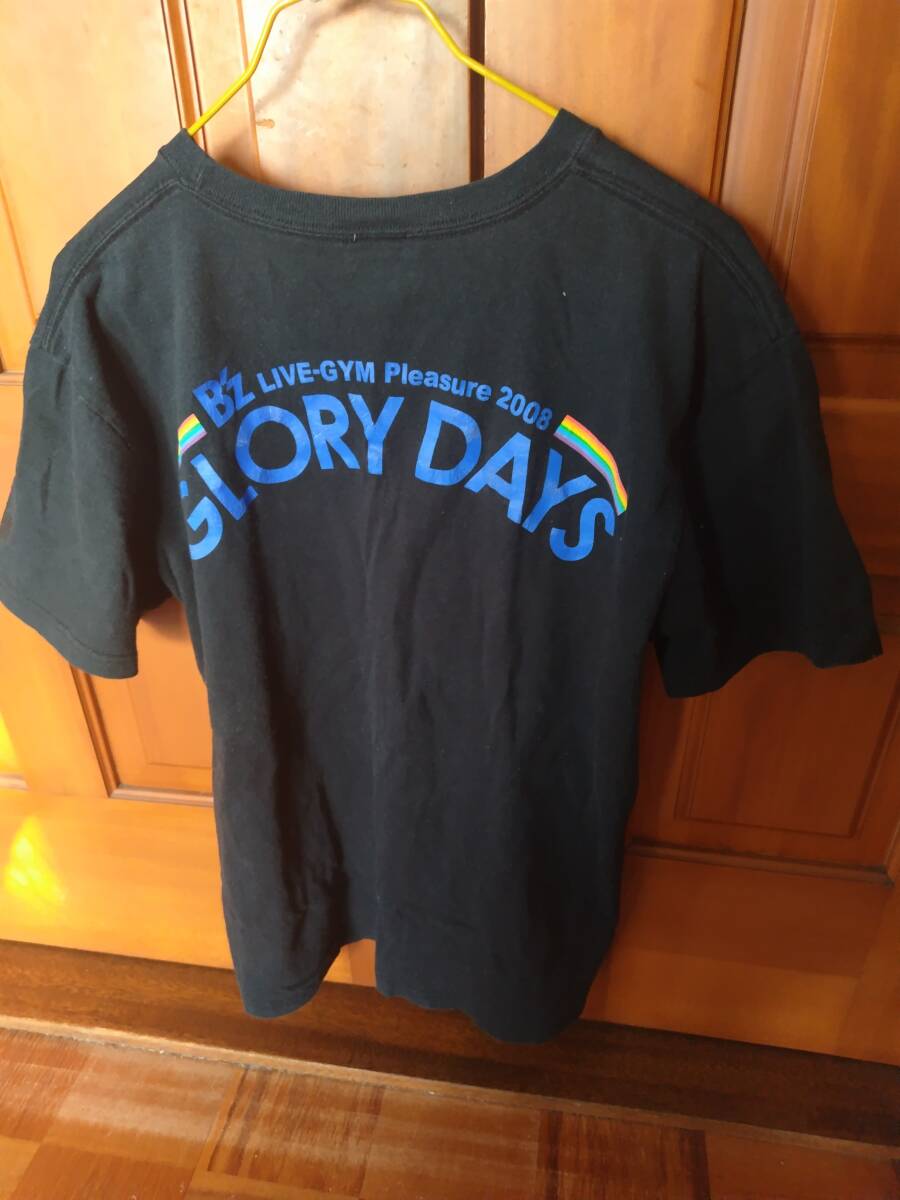 送料無料（定形外・規格外￥３５０円）Ｂ’ｚ２００８中古品ＧＬＯＲＹＤＡＹＳ黒ＴシャツＦＣ限定発売スタッフＬサイズ郵便ポスト投函発送_送料無料（規格外）定形外350円は当方負担