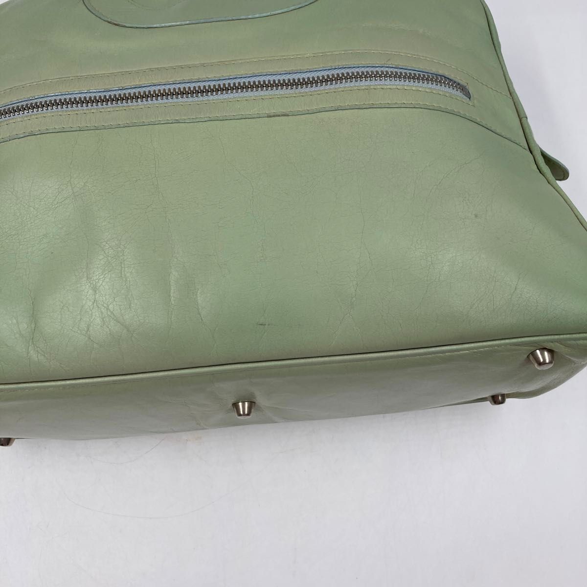 格安 ジャックルコー ミニリスボン ハンドバッグ トートバッグ 肩掛け レザー 本革 緑 グリーン メンズ レディース