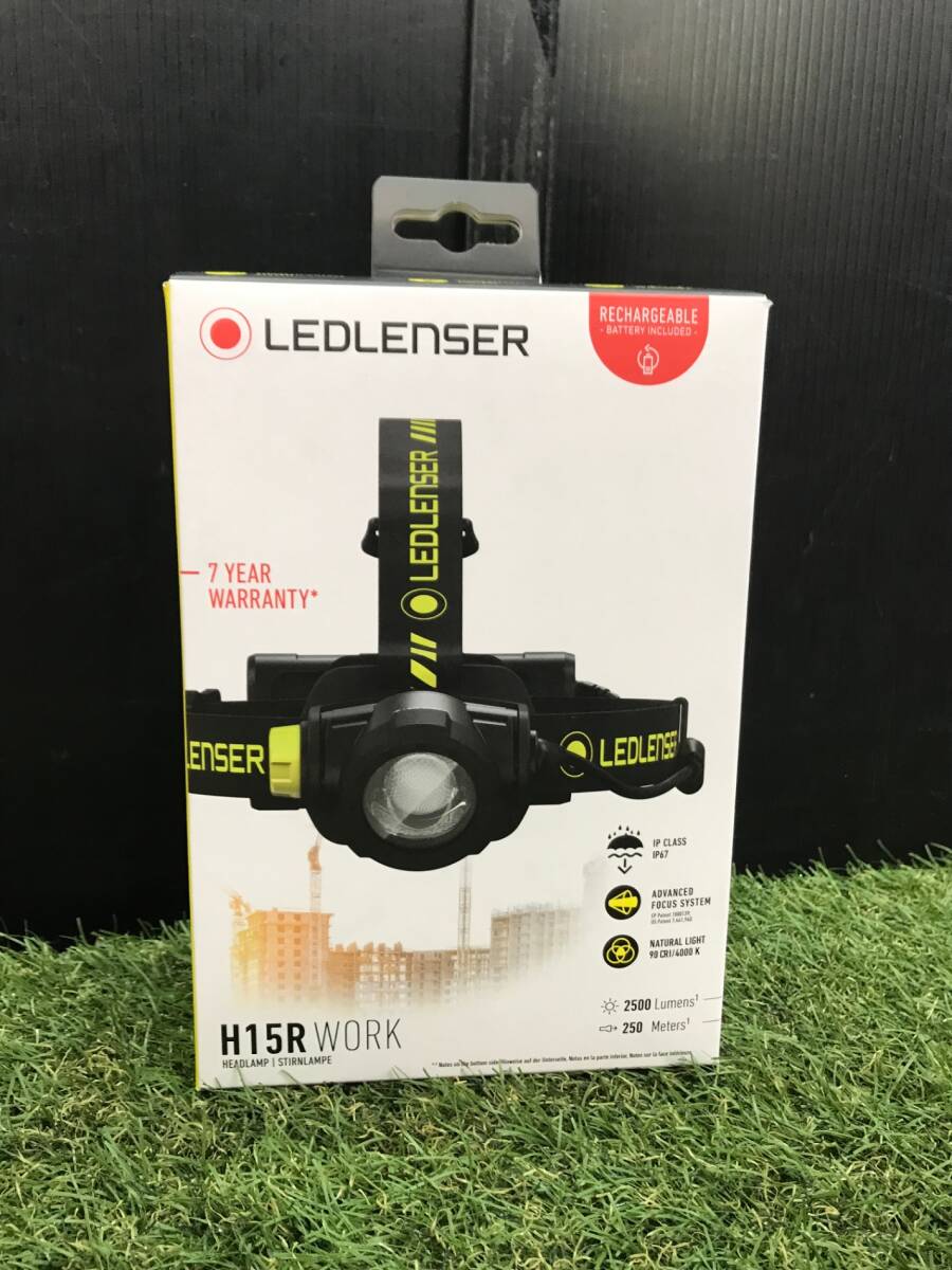 【未使用品】Ledlenser(レッドレンザー) H15R Work LEDヘッドライト USB充電式 [日本正規品] Black 小【外箱破れ有】/ ITFHG3VGA40Sの画像1