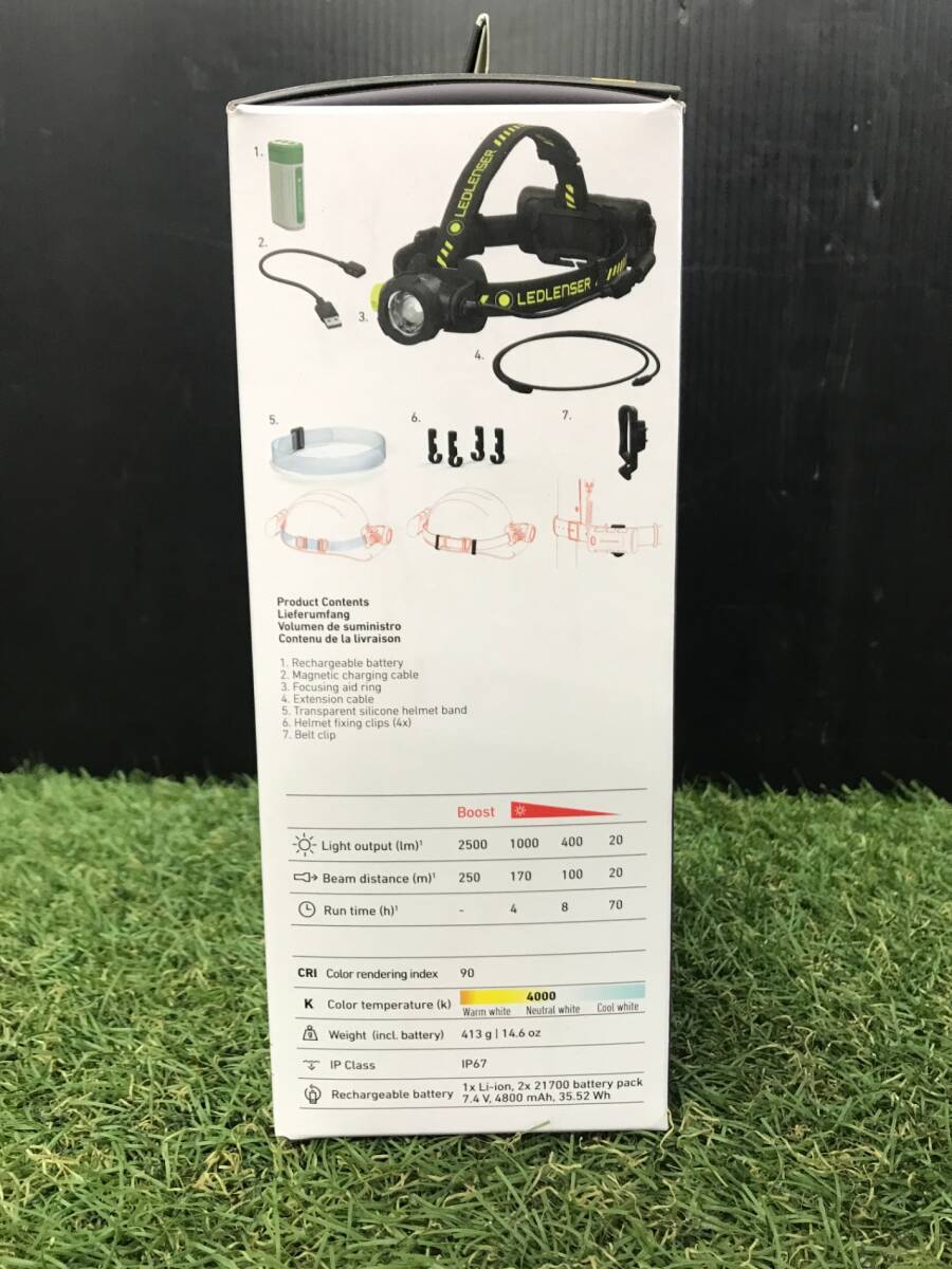 【未使用品】Ledlenser(レッドレンザー) H15R Work LEDヘッドライト USB充電式 [日本正規品] Black 小【外箱破れ有】/ ITFHG3VGA40Sの画像3