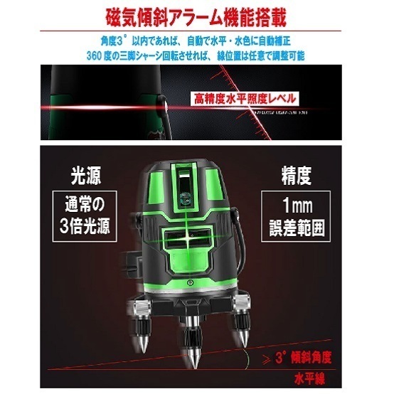 1 иен старт зеленый Laser ... контейнер 5 линия 6 пункт полный линия высокая точность полный линия оптический измерительный прибор легкий . установка параллель строительство DIY основа горизонтальный 