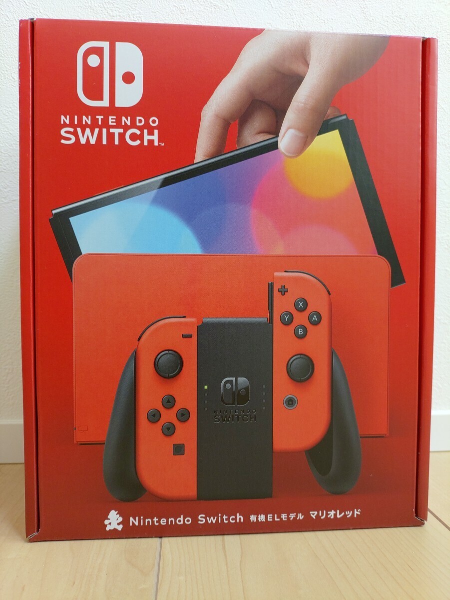 新品未開封 Nintendo Switch 有機ELモデル マリオレッド ニンテンドー スイッチ_画像1