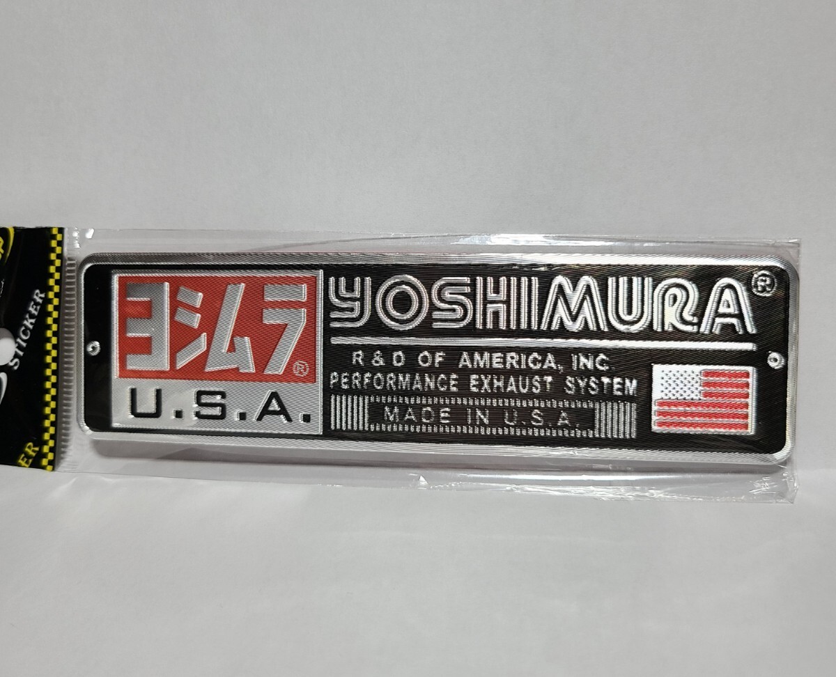 2枚セット ヨシムラ YOSHIMURA USA 耐熱アルミステッカー【新品】【即決】【送料無料】eの画像2