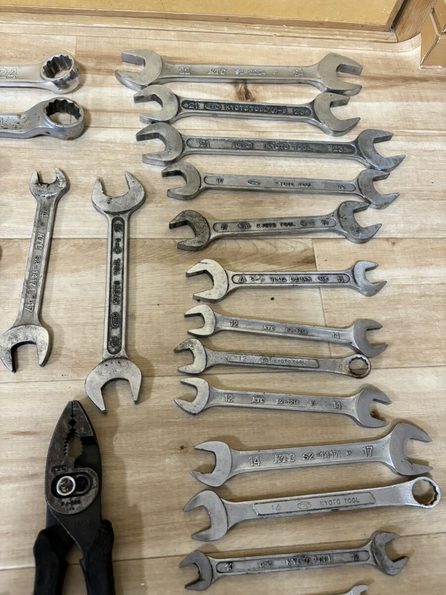 KTC Kyoto machine tool spanner / glasses wrench / ratchet / socket tool various set sale * scratch . dirt rust equipped 