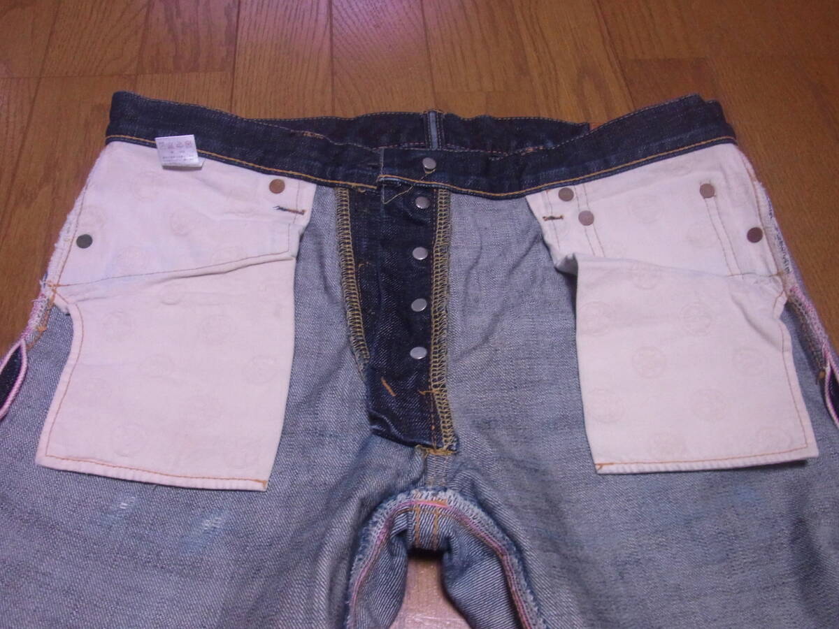 244-17/ color .. is good / peach Taro jeans /.. model / Denim pants / jeans /W34