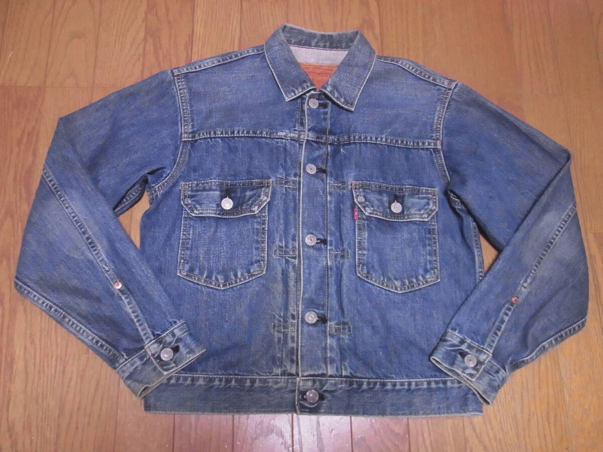 244-176/日本製/90’S/LEVI'S/リーバイス/71507-XX/507/2nd/セカンド/ユーズド加工/デニムジャケット/ジージャン/38_画像1