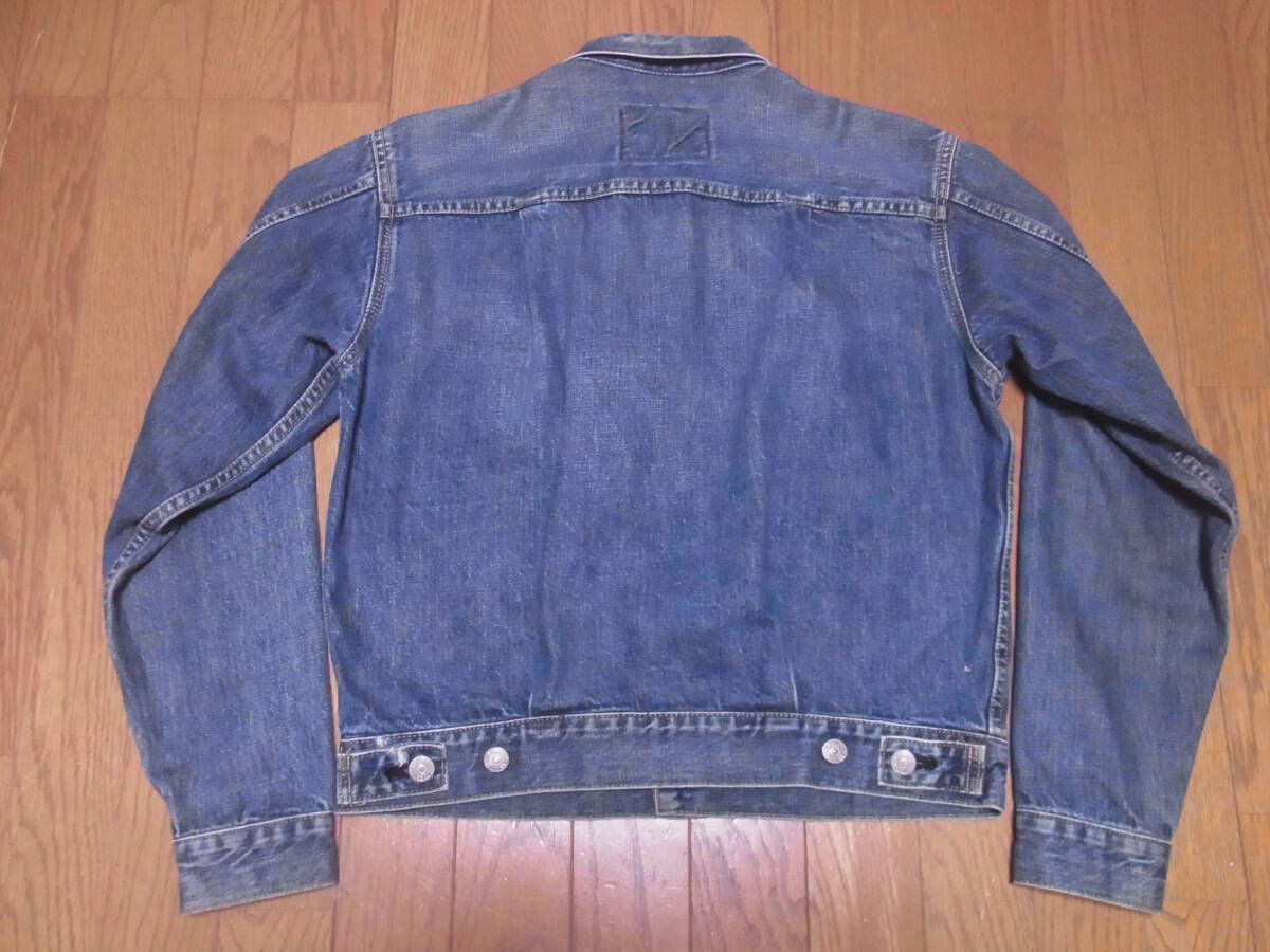 244-176/日本製/90’S/LEVI'S/リーバイス/71507-XX/507/2nd/セカンド/ユーズド加工/デニムジャケット/ジージャン/38_画像2