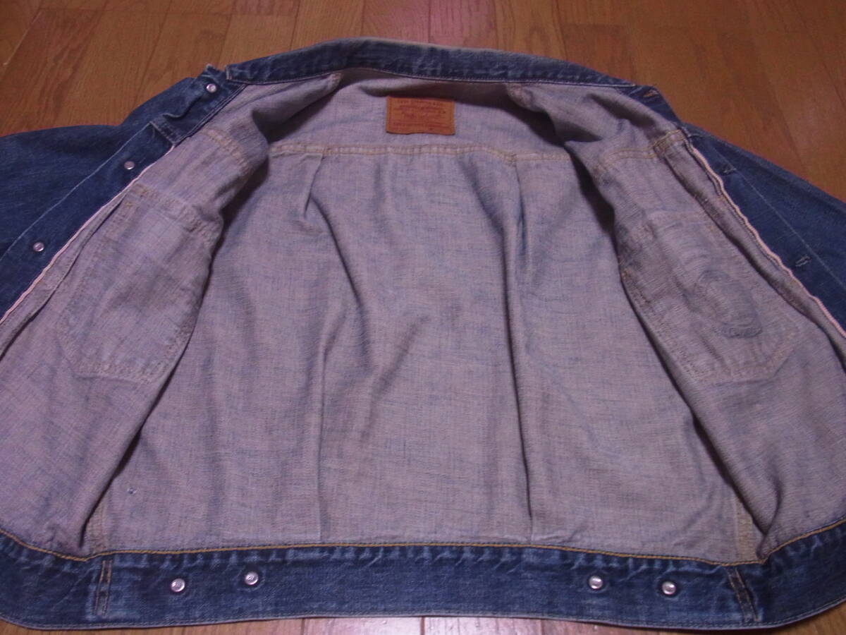 244-176/日本製/90’S/LEVI'S/リーバイス/71507-XX/507/2nd/セカンド/ユーズド加工/デニムジャケット/ジージャン/38_画像7