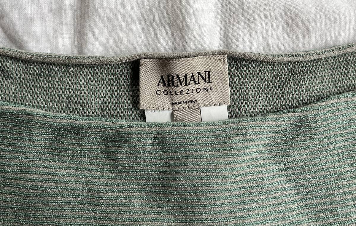  Armani koretsio-niARMANI COLLEZIONI окантовка длинный рукав вязаный S стандартный 