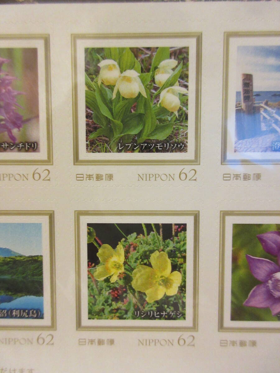 利尻・礼文 悠久自然史 ～夢と花の浮島に抱かれて～ フレーム切手 １シートの画像6