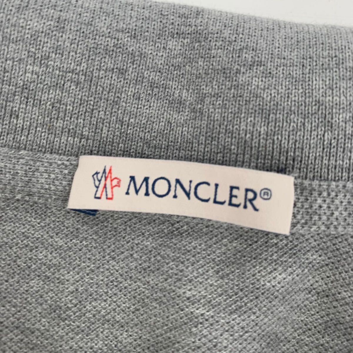 極美品 MONCLER モンクレール 半袖 ポロシャツ 刺繍ロゴ G10918A72900 84556 2020年 メンズ XLの画像5