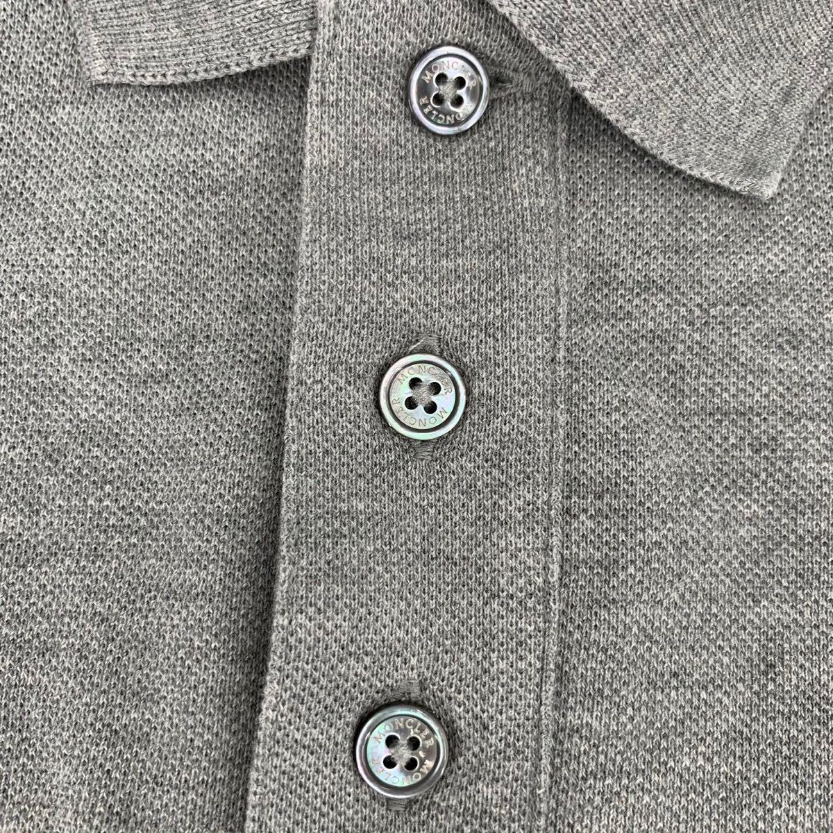 極美品 MONCLER モンクレール 半袖 ポロシャツ 刺繍ロゴ G10918A72900 84556 2020年 メンズ XLの画像4