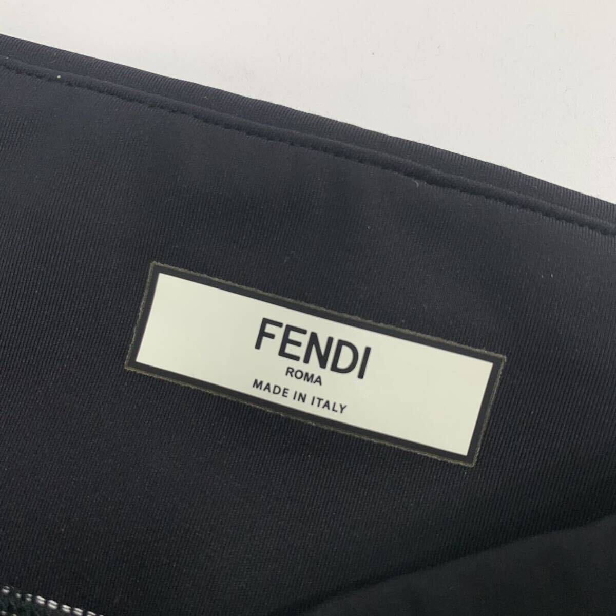 美品 FENDI フェンディ レギンス パンツ ズッカ柄 ロゴ ブラック レディース 38