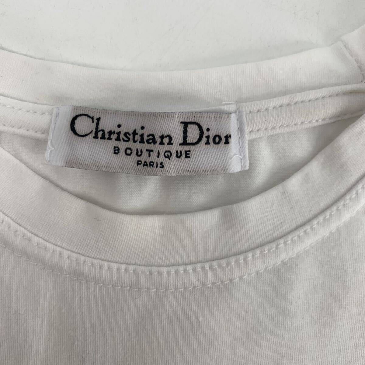 美品 Christian Dior PARIS クリスチャンディオール Tシャツ J’ADORE DIOR ホワイト レディースの画像4