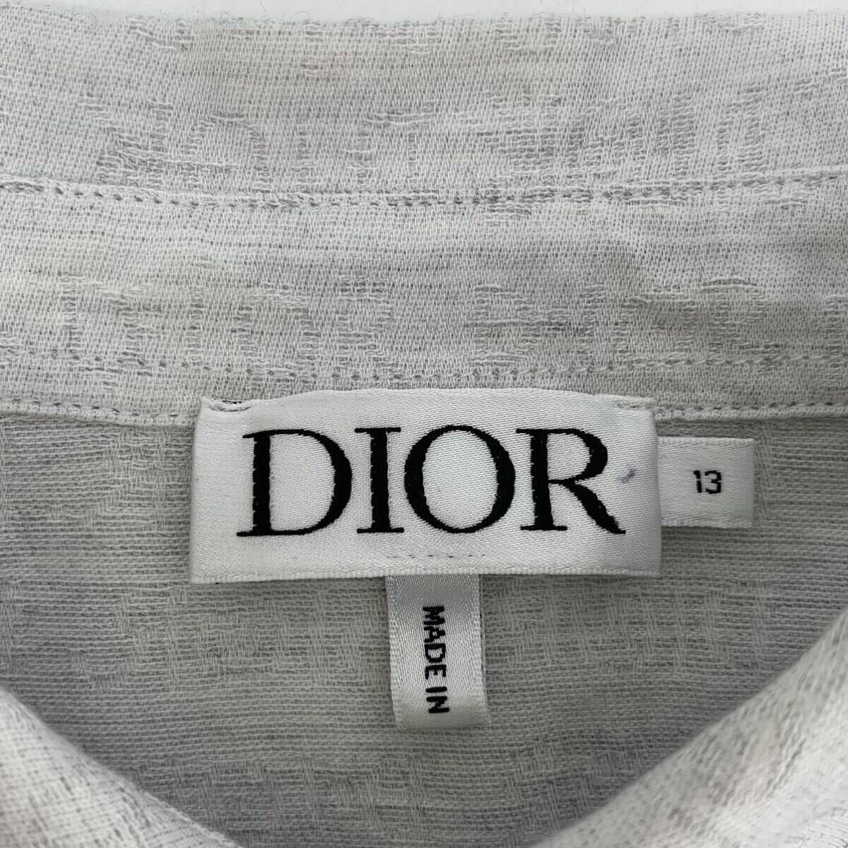 Christian Dior クリスチャンディオール 長袖シャツ/ポロシャツ 全面ロゴ 大人着用可能。