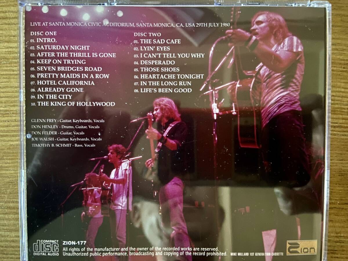 LH盤:The Eagles『SANTA MONICA 1980』(2CD)_画像3