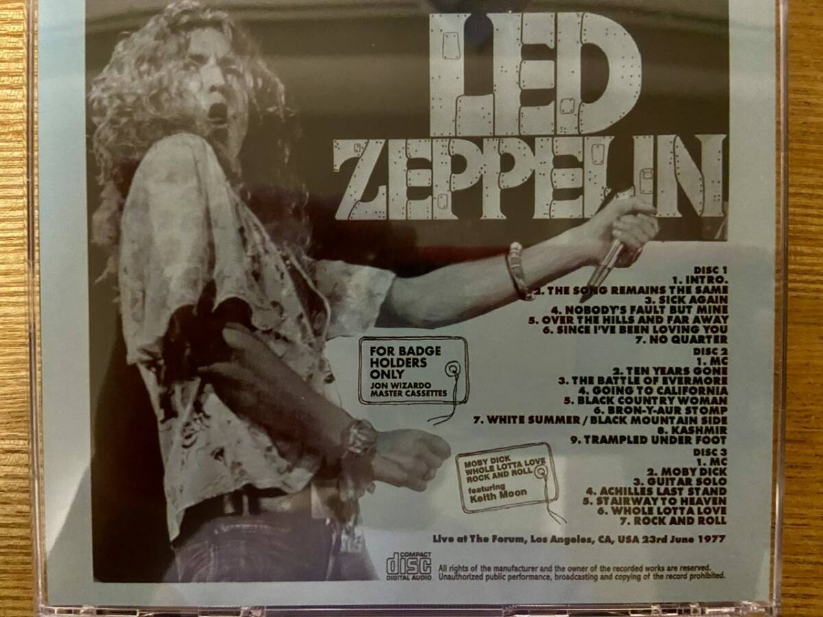 LH盤:Led Zeppelin『FOR BADGE HOLDERS ONLY-JON WIZARDO MASTER CASSETES-』(3CD)の画像4