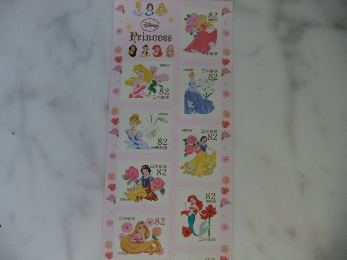 ディズニー　プリンセス　　シール式切手　＠82×10枚　平成27年11月6日 _画像3