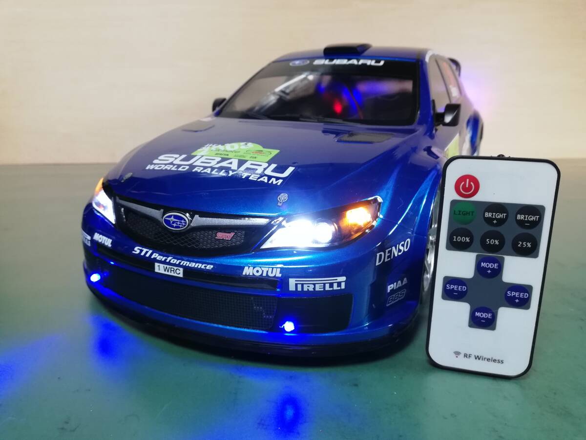 タミヤ 1/10 スバル インプレッサ WRC 2008 ボディのみ 未走行 電飾・LEDコントローラー付_画像1