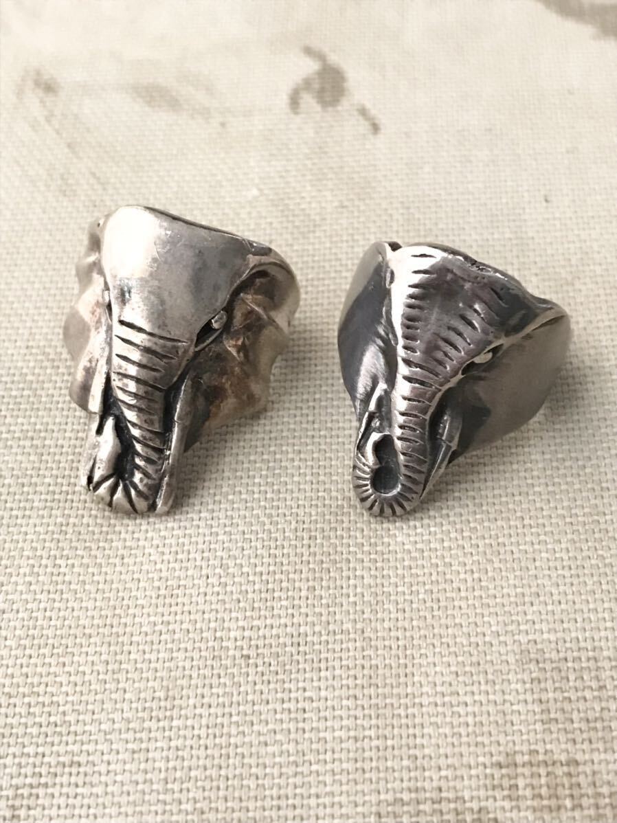 象 ぞう ゾウ エレファント elephant 動物 アニマル モチーフ インド アフリカ スターリング シルバー silver 925 銀製 指輪 リング_画像1