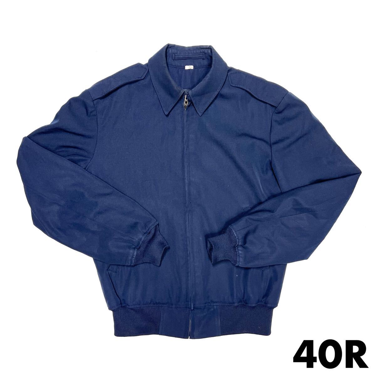 USAF MALE JACKET 40R/NAVY (検 米軍実物放出品 空軍 AIR FORCE ユーティリティジャケット ブルゾン アウター ネイビー 紺 青 MA-1_画像1